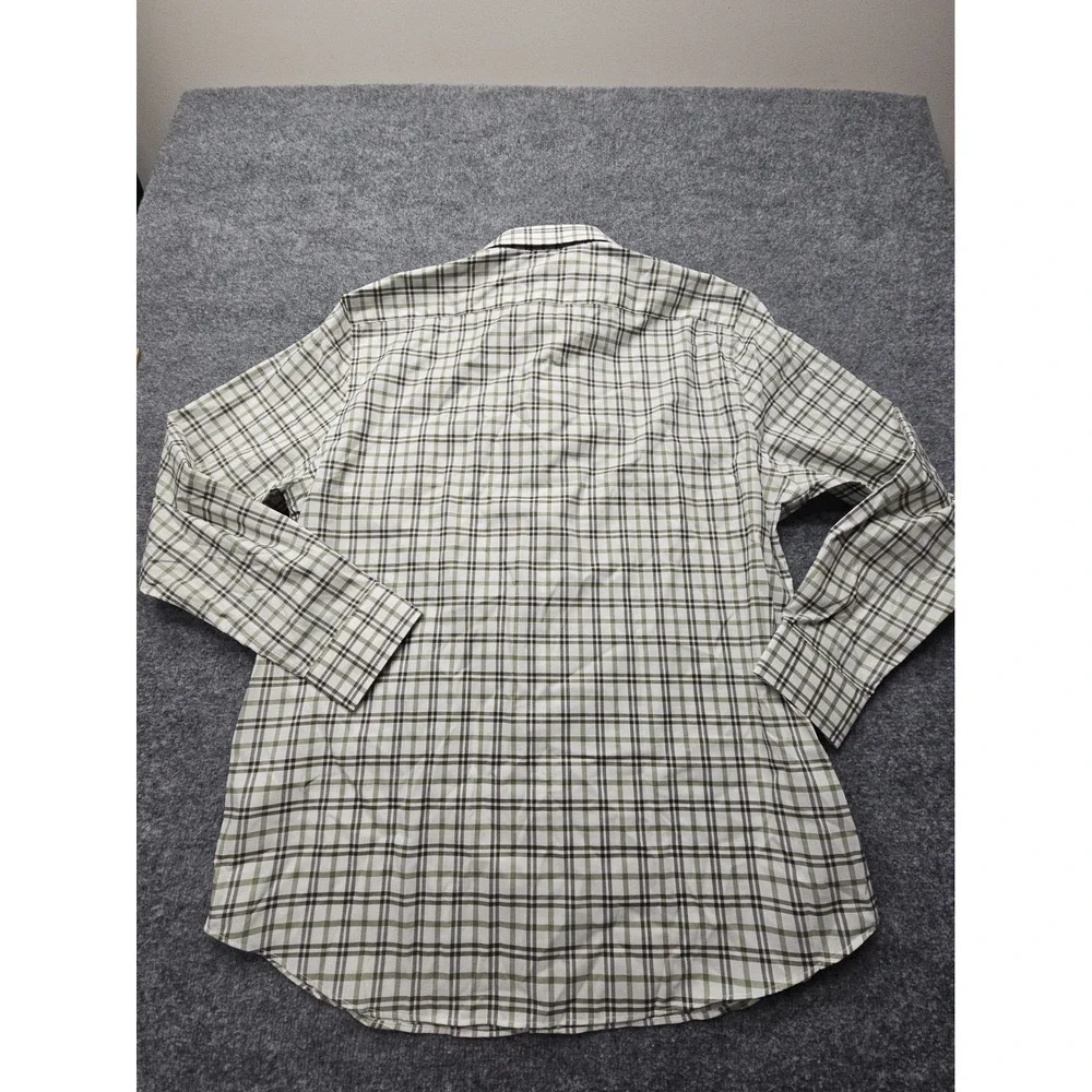 Banana Republic Shirt Mens XXL Blue Plaid Slim Fit Button Up